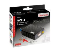 Compressore tascabile a pile con torcia a led Moto e Bici