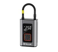 Compressore portatile per auto Tellur, 150 PSI, 16 l/min, 4000 mAh, USB-C, alluminio