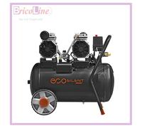 Vinco 60706 - Compressore Oil-Free Silenziato - 50 L Doppio Motore