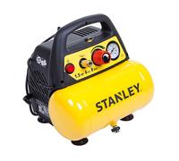 Compressore aria elettrico compatto portatile Stanley DN 200/8/6 motore 1.5 HP - 6 lt