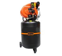 Compressore verticale 50 LT Vinco 60611 doppio manometro 8bar monofase 195 l/m. MEDIA WAVE store ®