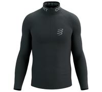 Compressport - 3D Thermo Half Zip L/S Top - Maglia da corsa M/L nero