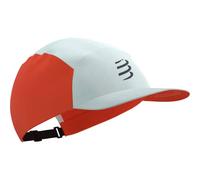 Compressport - Cappello leggero e traspirante - 5 Panel Cap Star White/Tigerlily - rosso