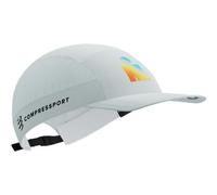 Compressport 5 panel light ironman 2025 cap bianco