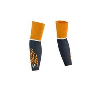 Compressport armforce ultralight sleeves grey orange