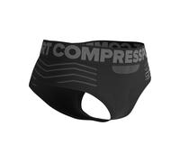 Compressport - Boxer tecnici traspiranti da donna - Seamless Boxer W Black/Grey per Donne - Taglia L - Nero