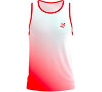 Compressport - Canotta trail/running da uomo - Performance Singlet M Fluo Red/White per Uomo - Taglia S - rosso rosso S