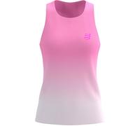 Compressport - Canottiera da trail running - Performance Singlet W Begonia/White per Donne - Taglia M - Rosa