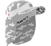 Compressport - Cappello da trail running - Ice Cap Sun Shade White in Alluminio - Bianco Bianco