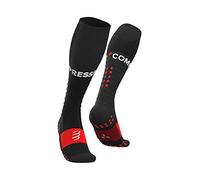 Compressport Full Socks Run, Calze di Compressione Unisex-Adult, Nero, T1