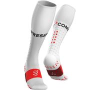 Compressport Full Socks Run Calzettoni T4 Bianco