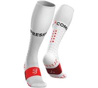 Compressport Full Socks Run, Calze di Compressione Unisex-Adult, Bianco, T4