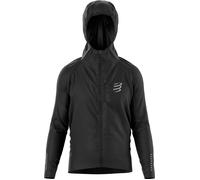 Compressport - Giacca da corsa - Thunderstorm Waterproof Jacket Black in Pelle - Taglia L - Nero