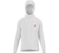 Compressport - Giacca da running - Thunderstorm Waterproof Jacket Off White in Pelle - Taglia L - Bianco