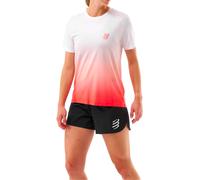 Compressport - Maglietta da trail/running da donna - Performance Ss Tshirt W Fluo Red/White per Donne - Taglia XS - rosso