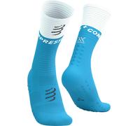 COMPRESSPORT Mid Compression Socks V2.0 - Unisex - Bianco / Blu - Taglia 3- modello 2026