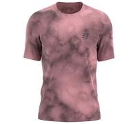 Compressport - T-shirt da trail running - Performance SS Tshirt M Eat My Dust! Zephyr Tie Dye per Uomo - Taglia S - Rosa