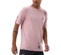 Compressport PERFORMANCE SS TSHIRT M - EAT MY DUST! Magliette S Rosa