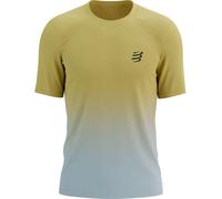 Maglia a maniche corte compressport performance yellow grey da uomo