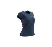 Compressport performance women s short sleeve jersey blue pink