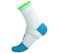 COMPRESSPORT Pro Marathon Socks V2.0 - Unisex - Bianco / Blu / Verde - Taglia 35-38- modello 2026