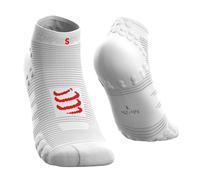 COMPRESSPORT PRO Racing Socks v3.0 Run Low, Calzini da Gara Unisex-Adult, Bianco, 2 anni