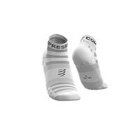 COMPRESSPORT Pro Racing Socks V3.0 Ultralight Run Low, Calzini da gara Unisex adulto, Bianco (White), 2 anni confezione