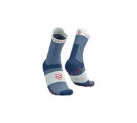 Calzini da tennis Compressport Pro Racing v4.0 Run High 1P - blues/sugar - Blu (39-41)