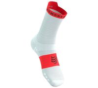 COMPRESSPORT Pro Racing Socks V4.0 Run High - Unisex - Bianco / Rosso - Taglia 42/44- modello 2025