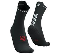 Calze Compressport Pro Racing v4.0 Run High nero bianco rosso - T2