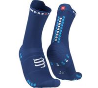 Calze Compressport Pro Racing v4.0 Run High blu marino - T4
