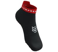 Calze Compressport Pro Racing v4.0 Run Low nero bianco rosso - T4