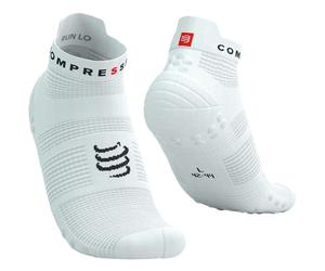 COMPRESSPORT Pro Racing Socks V4.0 Run Low - Unisex - Bianco - Taglia 45-48- modello 2026