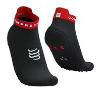 Calze Compressport Pro Racing v4.0 Run Low nero rosso intenso - T1