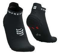 Calze Compressport Pro Racing v4.0 Run Low nero bianco rosso - T4