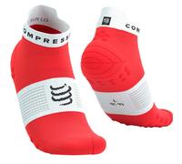 COMPRESSPORT Pro Racing Socks V4.0 Run Low - Unisex - Rosso / Bianco - Taglia 45/48- modello 2025