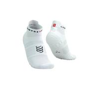 Calze Compressport Pro Racing v4.0 Run Low bianco nero - T4