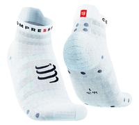 COMPRESSPORT Pro Racing Socks V4.0 Ultralight Run Low - Unisex - Bianco - Taglia 45/48- modello 2025