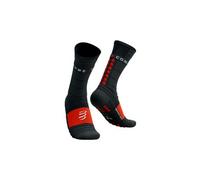 Compressport pro racing socks winter run black red
