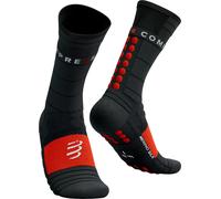 Compressport pro racing socks winter run black red