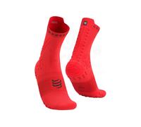 Calze Compressport Pro Racing v4.0 Trail rosso brillante nero - T1