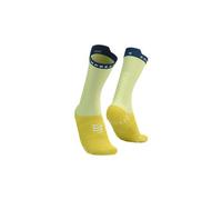 Compressport pro racing v4 0 bike socks yellow green blue