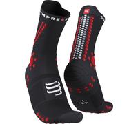 Calzini compressport pro racing socks v4 0 trail nero rosso