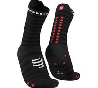 Coppia di calzini compressport pro racing v4 0 ultralight run high black