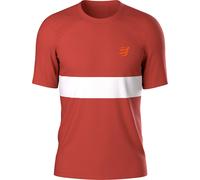 Compressport - T-shirt da trail running - Performance SS Tshirt M Pompeian Red White - Taglia S - rosso