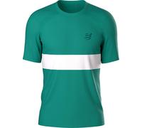 Compressport - T-shirt da trail running - Performance SS Tshirt M Shady Glade White per Uomo - Taglia L - Blu