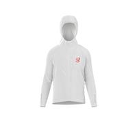 Compressport - Giacca da running - Thunderstorm Waterproof Jacket Off White in Pelle - Taglia M - Bianco