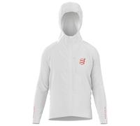 Compressport - Giacca da running - Thunderstorm Waterproof Jacket Off White in Pelle - Taglia S - Bianco