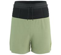 Pantaloncini da corsa da uomo compressport green