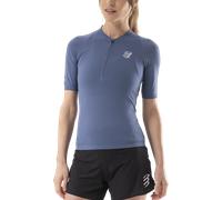 Maglia a maniche corte compressport trail racing postural blue donna